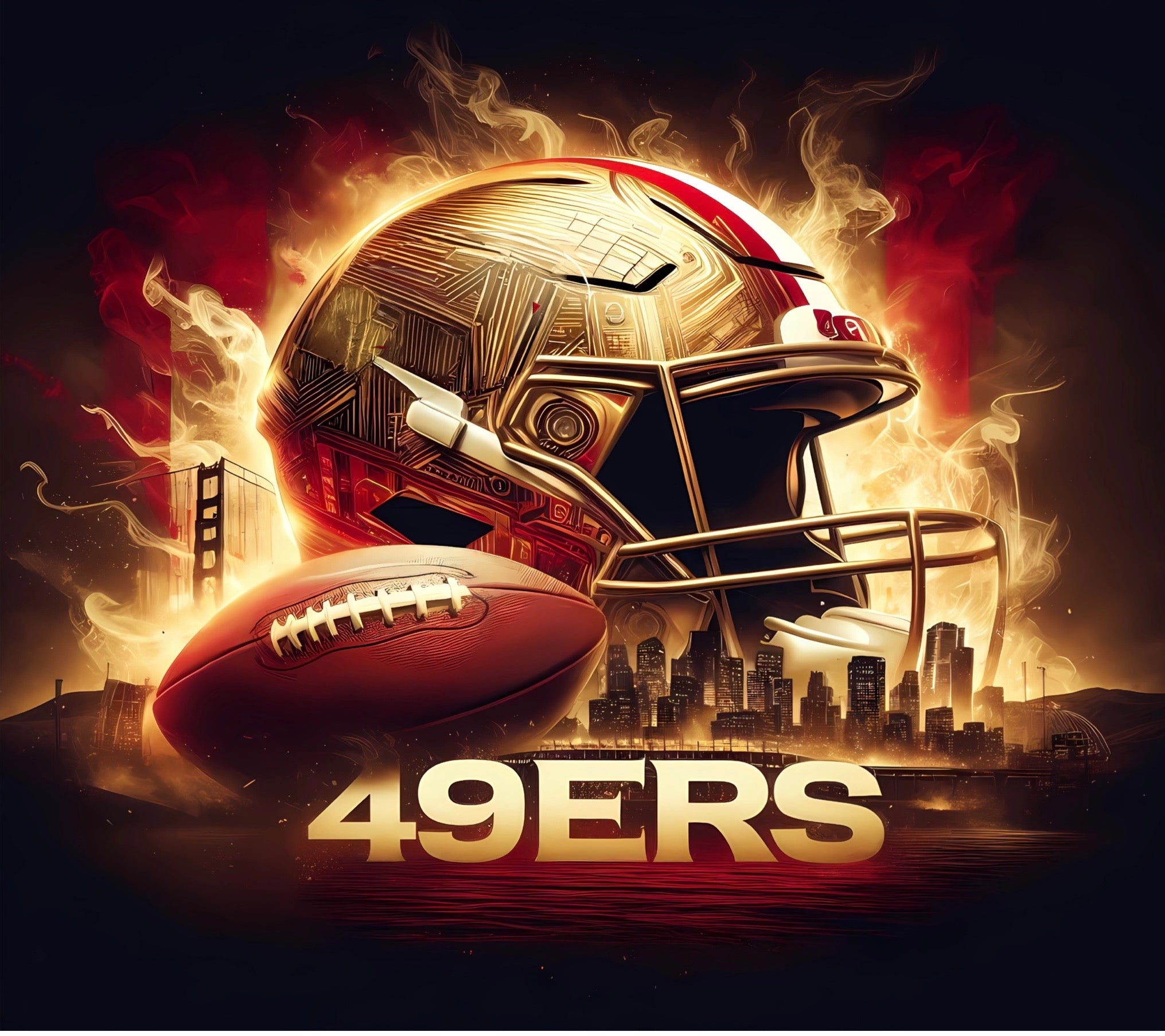 49ers stainless steel tumblers. Custom made